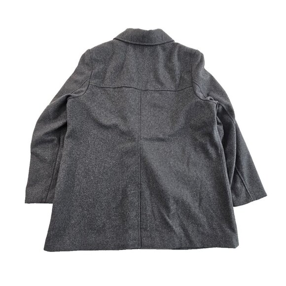 Old Navy Wool Blend Pea Coat Women's XL Double Breasted Gray Grey NWOT Vented - Picture 2 of 15